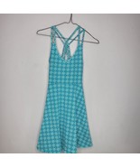 SO Womens Skater Dress Small Blue White Floral Pattern Mini - $14.70