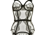 AGENT PROVOCATEUR Womens Corset Alina Basque Black Size UK 34C - $192.71