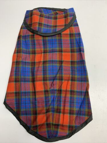 Pet Threads Size 14 Dog Shirt Plaid Small Puppy Fashion Red Blue Pageant LG - $7.91