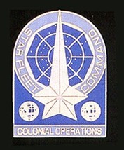 Star Trek Classic TV Star Fleet Command Colonial Ops Badge Metal Enamel Pin 1986 - £11.58 GBP