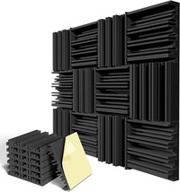 The Lightdesire 12 Pack Self-Adhesive Sound Proof Foam Panels, 12 X 12 X... - $31.98