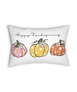 Thanksgiving Lumbar Pillow, Fall Decor, Harvest Season Cushion, Autumn H... - $38.00