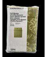 IKEA Duvet Cover  &amp; Two Pillowcases Green Full/Queen Cotton Junimagnolia... - $64.54