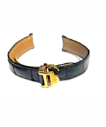 Baume &amp; Mercier Hampton Black leather strap with SS gold plated clasp &quot;F... - $648.64 CAD