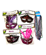 Women&#39;s Girls Mardi Gras Party Masks Halloween Glitter Masquerade Theatr... - $9.85