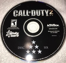 Call Of Duty 2(PC-CD Rom Windows 2000/XP)Activision Teen-Disc 6-TESTED-RARE - $15.77