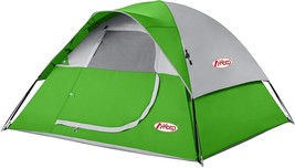 MKeep 3 Person Dome Tent For Camping Backpacking Tent Green 7 ft x 7 ft x 48 in - £95.52 GBP