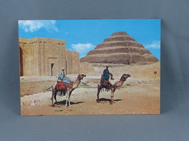 Vintage Postcard - King Zosers Step Pyramid and Main Entrance to the Sacred Area - £11.99 GBP