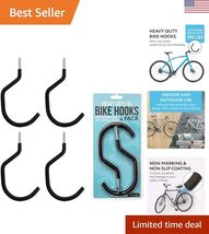 Space-Saving Bike Hooks - Effortless Installation for Secure Bicycle Sto... - $26.60