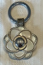 Coach 64298 Floral Appliqué Layered Leather Flower Fob Keychain Bag Charm READ - £23.12 GBP