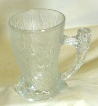 Flintstones Roc Donald's Mammoth Mug 3D Clear Frosted - $19.79