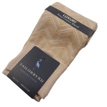 Tailorbyrd Men&#39;s Chevron Dress Socks Pima Cotton Blend Oatmeal Size 10-13 - £9.44 GBP