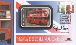 Stephen Moore Rock Follies Harry Enfield London Bus RARE Hand Signed Benham FDC - $36.99