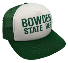 Vintage Bowden State Rep Hat Cap Snap Back Green Mesh Trucker YoungAn One Size - £15.81 GBP