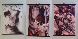 3 Japanese Anime Art Print Wall Hanging Scroll Decor Female Lot Abstract Sexy - £58.05 GBP