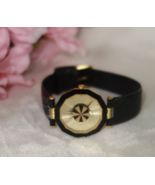 ROVEN DINO BASE METAL SAPPHIRE CRYSTAL LEATHER QUARTZ WATCH new - $75.14