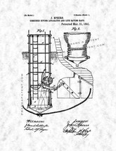 Combined Diving Apparatus And Life Saving Raft Patent Print - Gunmetal - £6.22 GBP+