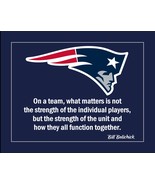 Inspirational Belichick Football Coach Quote Poster, Unique Patriot Gift - £15.62 GBP+