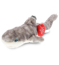 I Love You Plush Cute Blacktip Reef Shark Animal With Heart - 16.5 Inch - £30.04 GBP