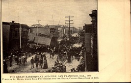 #6-The Great Earthquake &amp; Fire Disaster 1906 In San Francisco CA Postcard BK63 - £7.12 GBP