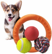 Dog Toy Pet Interactive Ball Toys Set Chew Fetch Chase Play Puzzle for Puppy Sma - £14.80 GBP