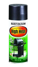 Rust-Oleum High Heat Satin Spray Paint, BBQ Black, 12 Ounce Can - $12.95
