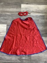 Super Hero Dress Up Cape &amp; Mask Superman Costume DC Universe 3-6 Years H... - $4.90