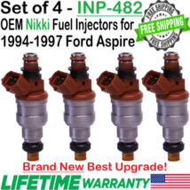 NEW OEM Nikki 4Pcs Best-Upgrade Fuel Injectors for 1994-1997 Ford Aspire... - $432.62