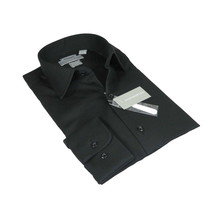 Men's Dress Shirt Christopher Lena 100% Cotton Wrinkle Free C507WS0R Black image 2