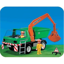 NEW!  SEALED!  Playmobil 7655  Construction Vehicle Add-on set from 2003 - $45.48
