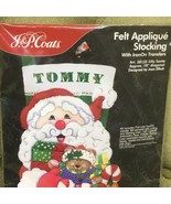 J &amp; P Coats Felt Applique Christmas Stocking 28135 Silly Santa Kit - €16,20 EUR