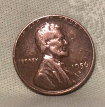 1956 D Wheat Penny Very Rare And Very Hard To Find. Beautiful Copper Tone - £8.93 GBP