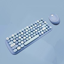 Jelly Comb 2.4G Wireless Keyboard - mixed blue - $95.96