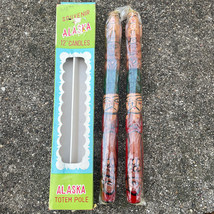 Souvenir of Alaska Totem Pole 12&quot; Inch Candles Set Of 2 Candles New in Box - £12.09 GBP