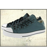 Affliction Famor Mens Celtic Cross Dome Studs Low Top Canvas Sneakers Bl... - $72.24