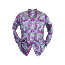Men Shirt JValintin Turkey-Usa 100% Egyptian Cotton Axxess Style 1206-4 Purple image 7