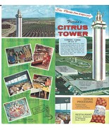  Vintage 1960s Florida Citrus Tower 1 Page Panorama Tourist Brochure Cle... - $167.49 MXN