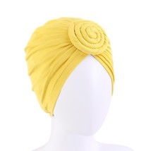 Women&#39;s Soft T Cap Solid Color Modal Cotton Fashion Spiral Knot Headwear Ethnic  - £152.81 GBP