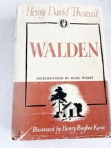 Walden by Henry David Thoreau 1951 HCDJ Vintage Hardcover Illustrated Henry Kane - £14.21 GBP