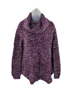 Rue 21  Womens Purple Knit Cowl Pullover Sweater Size M - £15.17 GBP