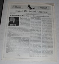 Ross Perot Newsletters # 1, 2, 3....1993.. - £9.46 GBP