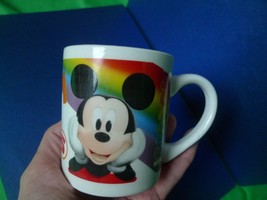 Disney Pottery Children Kids Mug Cup Micky Mouse Donald Duck Colors Numbers - £11.82 GBP