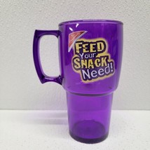 Nabisco Feed Your Snack Need Purple Plastic Mug Cup Vision USA - £19.39 GBP