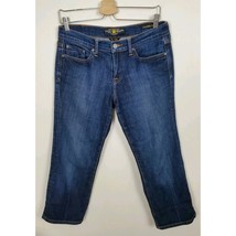 Lucky Brand Jeans Size 6 28 Danville Classic Rider Crop Capri Dark Denim - $266.51 MXN