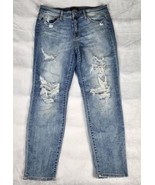 Judy Blue Multi Color Paint Splash Destroyed Boyfriend Jeans Womens Size... - $44.54