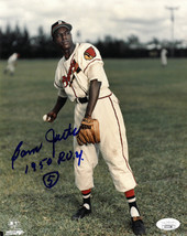 Sam Jethroe signed Boston Braves MLB 8X10 Photo #5 1950 ROY- JSA - $39.95