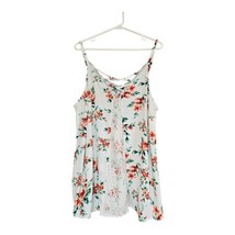 Torrid Georgette Floral Cami Bohemian Flowy Lace Detailed Top Boho Chic Size 2 - £11.90 GBP