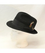 Bailey of Hollywood Executive Fedora Size 7 Black  - £43.96 GBP