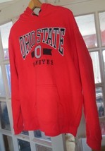 Men&#39;s Ohio State Buckeyes Branded Pullover Hoodie Size XL Red/Gray Sweatshirt - £22.04 GBP