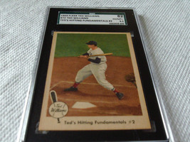 1959  FLEER  TED  WILLIAMS  # 72   TEDS  HITTING  FUNDAMENTALS   SGC  82... - £62.92 GBP